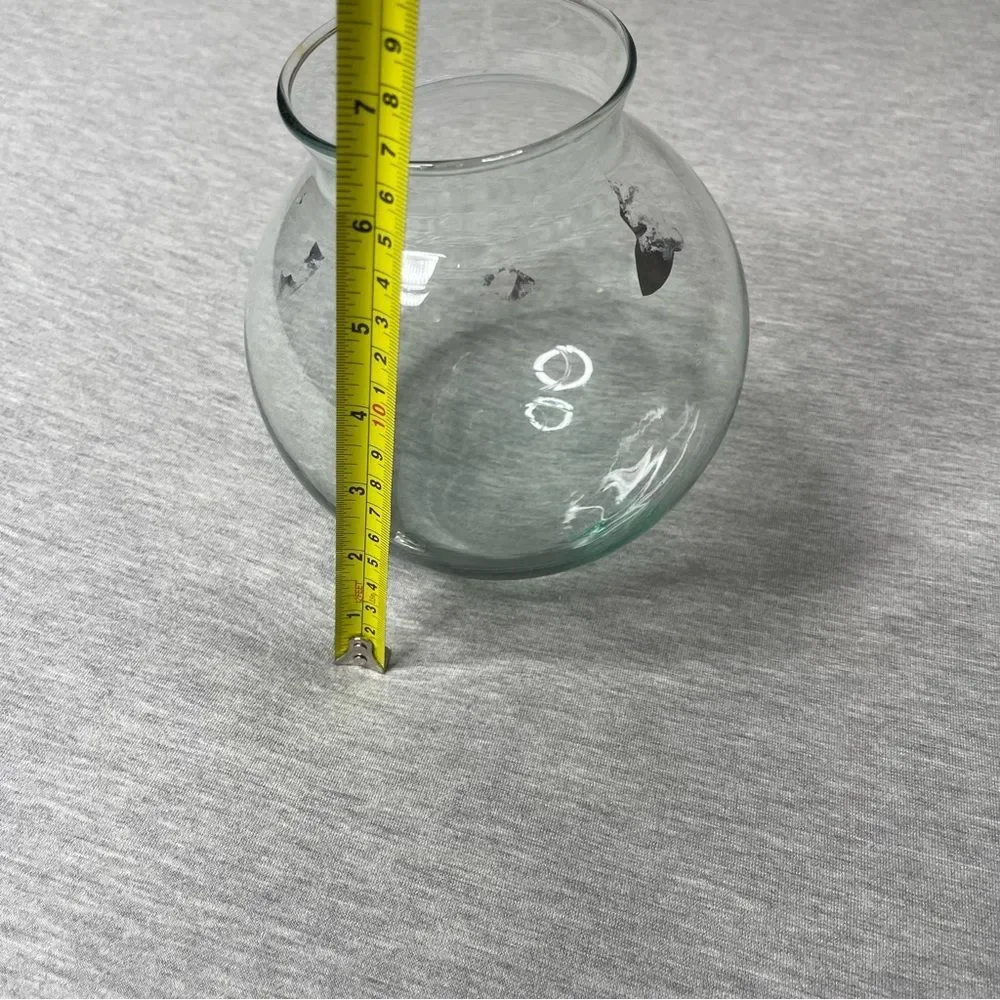 Target 6.5” Rounded Open Top Glass Decorative Vase Bowl